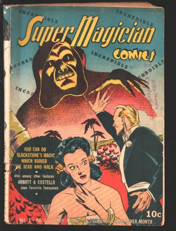 Super Magician #8-1942-Mystery cover-Blackstone Fights The Voodoo Hoodoo-Abbo... 