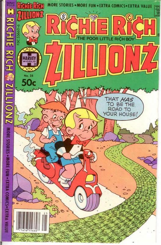 RICHIE RICH ZILLIONZ (1976-1982) 25 VF March 1981 COMICS BOOK 