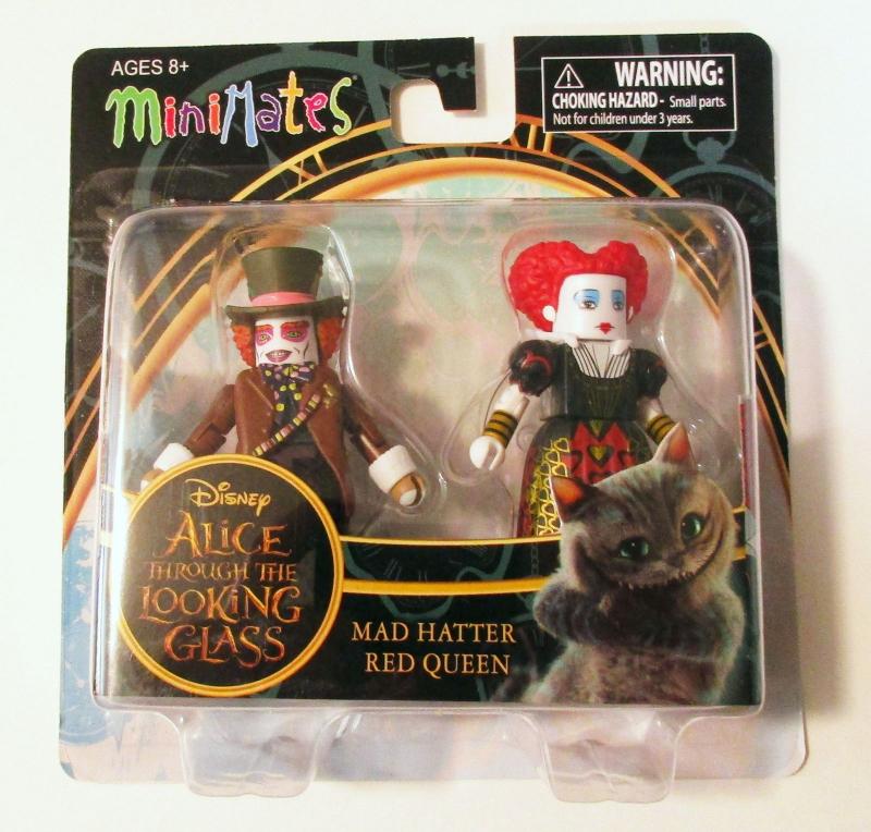 Alice in Wonderland TTLG Mad Hatter & Red Queen Minimates 2-Pack - New!