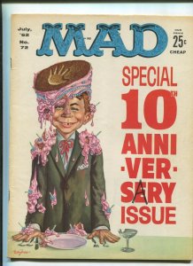 MAD #72 (6.0) 1962 ANNIVERSARY ISSUE