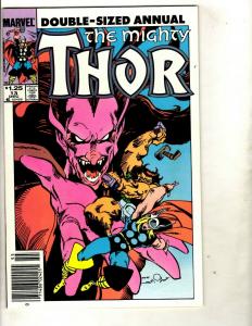 Lot of 7 Thor Marvel Comic Books # 399 400 447 466 500 Annual 12 13 Loki DS3