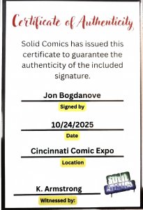Superman Man of Steel #22 Signed by Jon Bagdanove w/COA