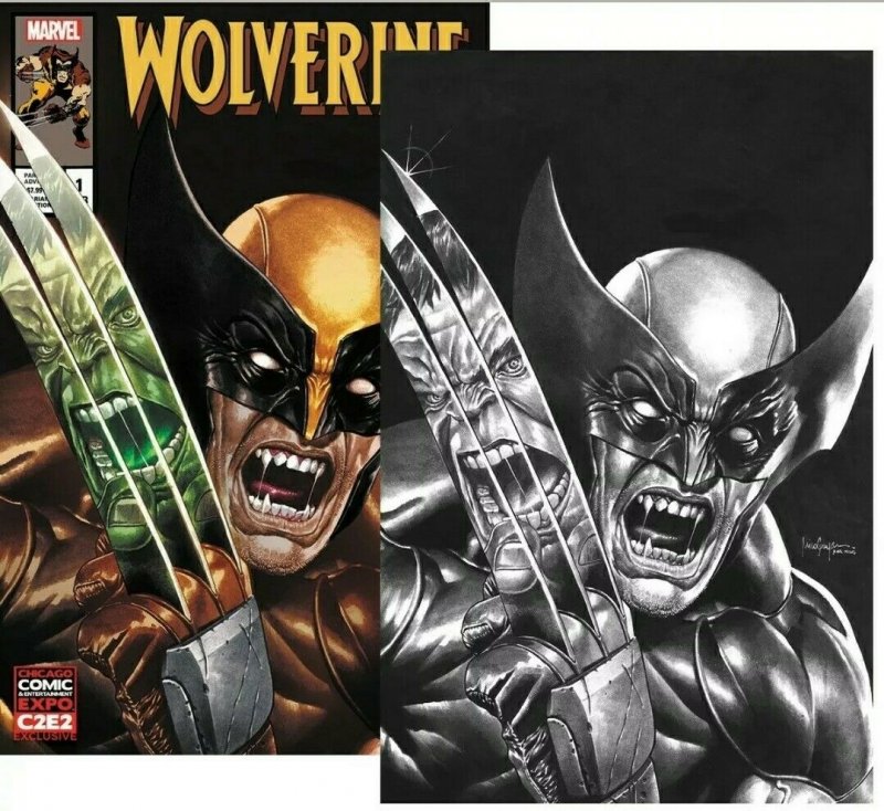  Wolverine #1 Exclusive Mico Suayan C2E2 Variant Marvel & B&W - AVAILABLE NOW!