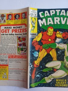Captain Marvel #14 - Iron man - Gene Colan - 1969 - VG