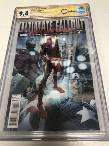 Ultimate Fallout (2011) # 4 (CGC 9.4 WP)  Signed By H. Hickman & C. Crain! 