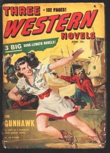 Three Western Novels Pulp #1 6/1948-First issue-Norman Saunders GGA cover-Th...