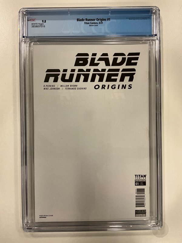 Blade Runner Origins #1 Artgerm Virgin Sketch CGC 9.8