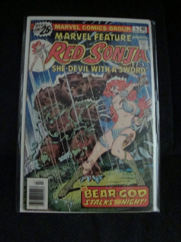 Marvel Feature #5 (Vol. 2 - 1976) Red Sonja Frank Thorne Cover & Art