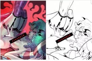 PENTHOUSE COMICS #4 MIRKA ANDOLFO TOPLESS COLOR/B&W VIRGIN SET NM.