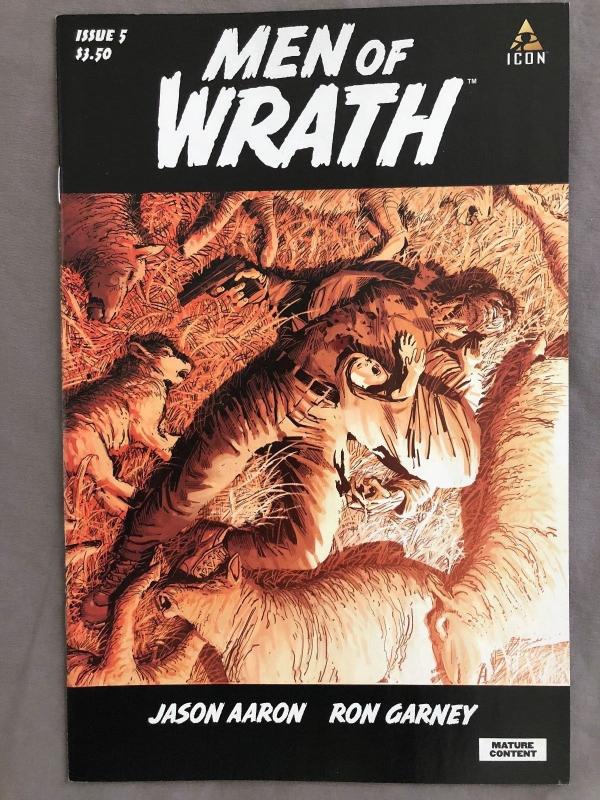 MEN OF WRATH - Six (6) Issue Lot - #1, #1 (2nd), #2, #3, #5, #5 Variant - Aaron