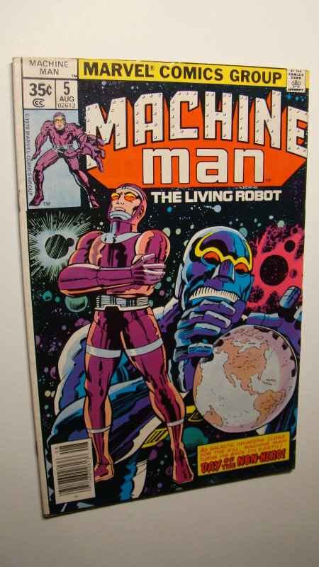 MACHINE MAN 5 *NICE COPY* LIVING ROBOT JACK KIRBY ART MARVEL BRONZE AGE