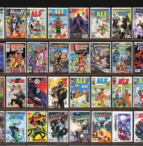 Huge Lot 150+ Comics with Alf, New X-Men, Squadron Supreme & More!
