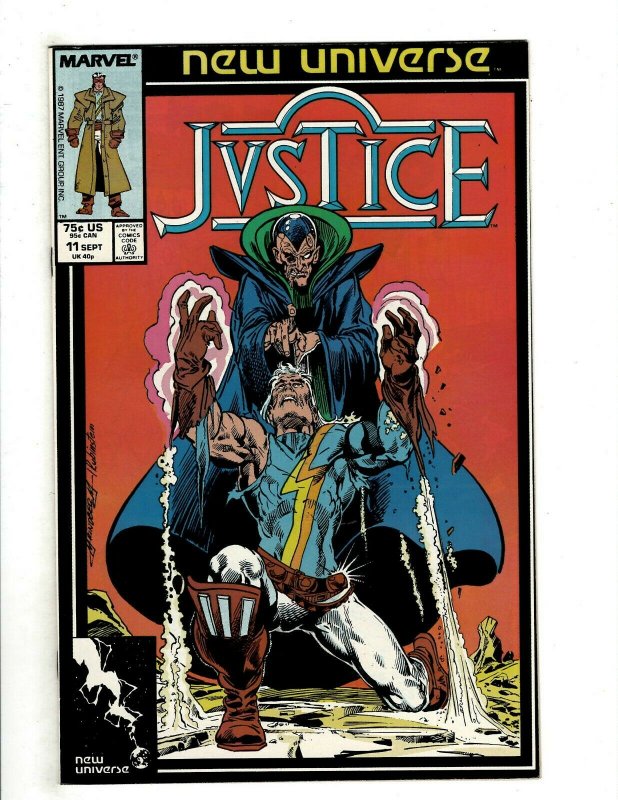 12 Justice Marvel Comics # 1 2 3 4 5 6 7 8 9 10 11 12 New Universe RB2 
