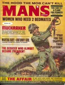 Man's Magazine 3/1968-Viet Nam war cover-Martha Raye-Ralph Nader-VG+