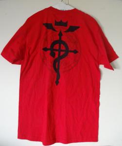 FULL METAL ALCHEMIST, Red T-SHIRT, New, Medium, Size M, 2005