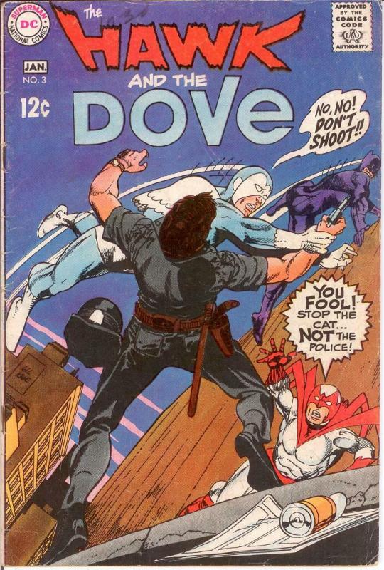 HAWK & DOVE (1968) 3 VG-F Jan. 1969 COMICS BOOK