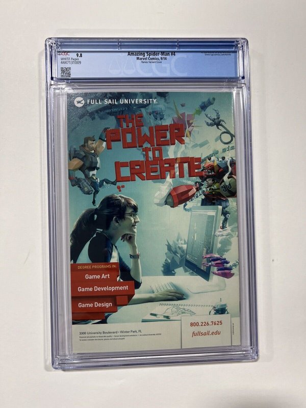 Amazing Spider-Man 4 CGC 9.8 2014 Marvel Comics Ramos Variant Cover