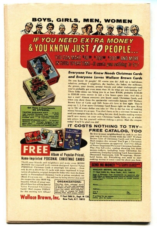 X-MEN #36-comic book 1967-MARVEL COMICS Cyclops FN