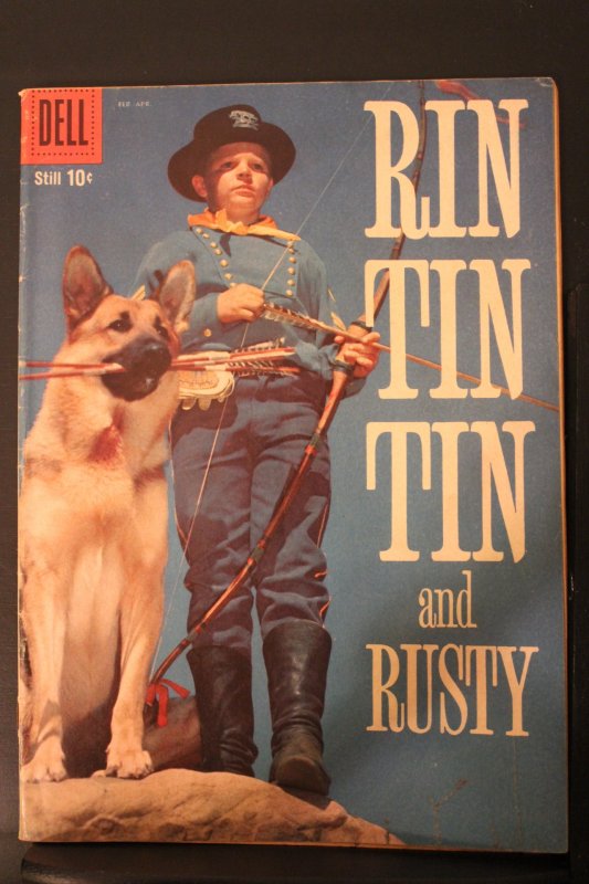 Rin Tin Tin and Rusty #29 (1959) High-Grade VF+ Photo Cover key! Utah CERT Wow!