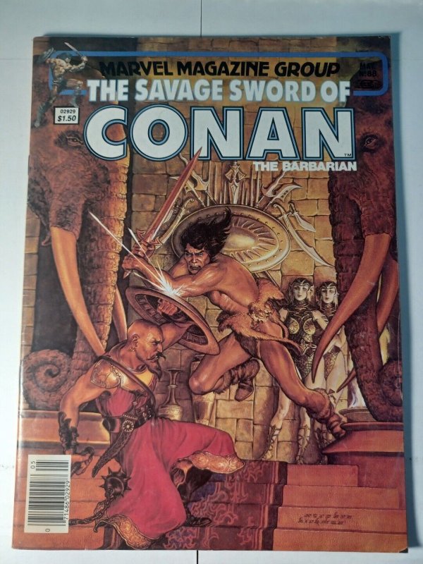 Savage Sword of Conan #88 FN Marvel Comics c268