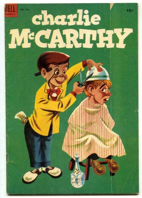 Charlie McCarthy- Four Color Comics #478- barber cover G