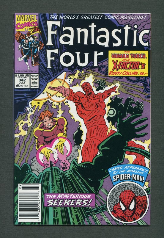 Fantastic Four #342  / 9.4 - 9.6 NM+  / Newsstand /  July 1990