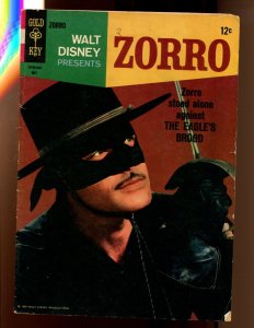 WALT DISNEY PRESENTS ZORRO #2 - GOLD KEY (3.5) 1966