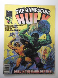 Rampaging Hulk #6 (1977) GD/VG Condition moisture stain