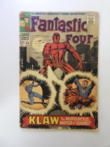 Fantastic Four #56 Regular Edition (1966) Fair condition see description