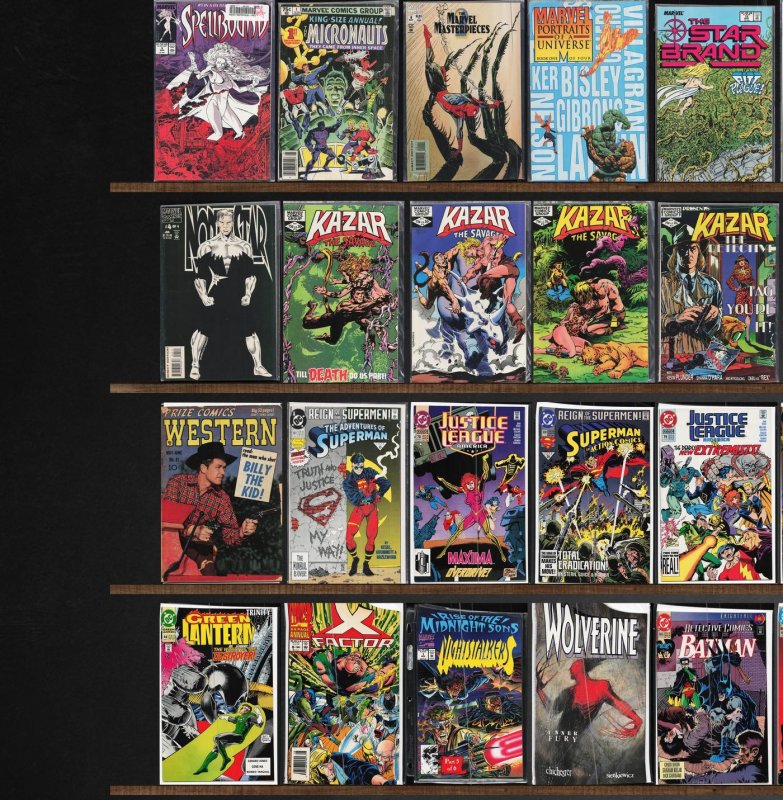 Huge Lot 130+ Comics with The Shadow, Ka Zar The Savage, Superman & More!