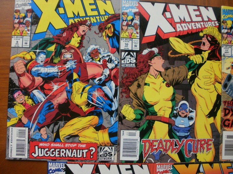 7 Marvel Comic: X-MEN ADVENTURES #9 10 11 12 13 14 15 (1993) Rogue Angel Finale