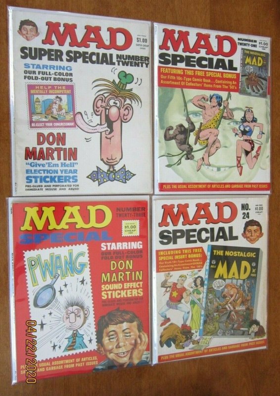 Mad magazine super specials lot from:#3-26 18 different (1970-78)