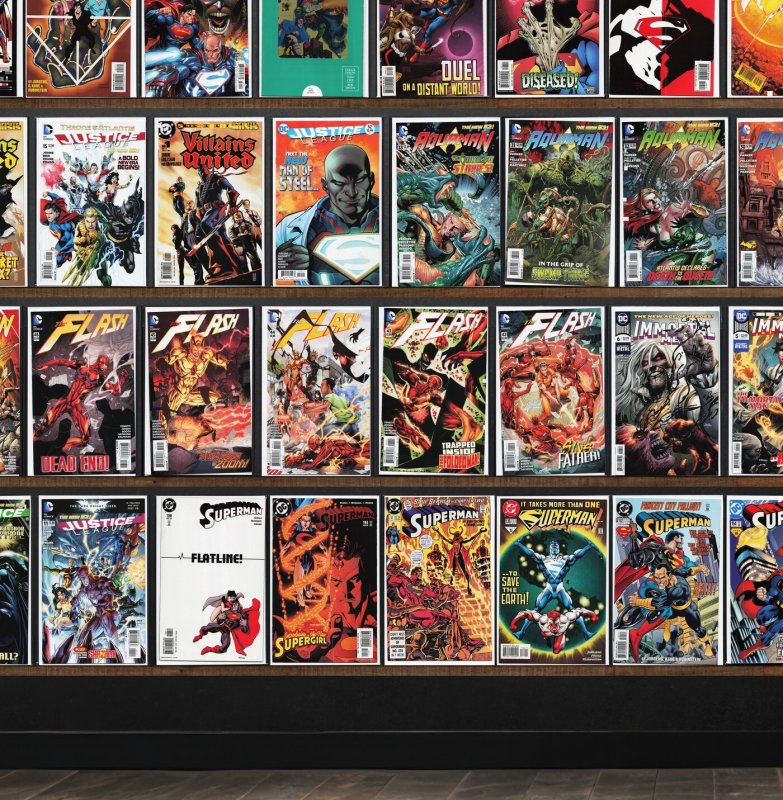 Huge Lot 150+ Comics with Superman, Aquaman, Justice League & More!