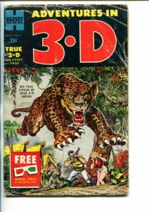 ADVENTURES IN 3-D #1-1953-BOB POWELL-HOWARD NOSTRANO-vg