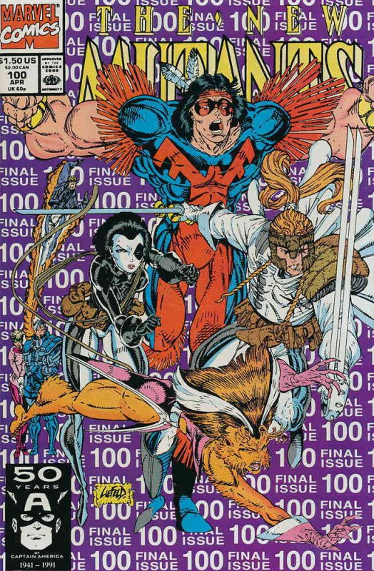 New Mutants, The #100 FN ; Marvel | Rob Liefeld 1st print