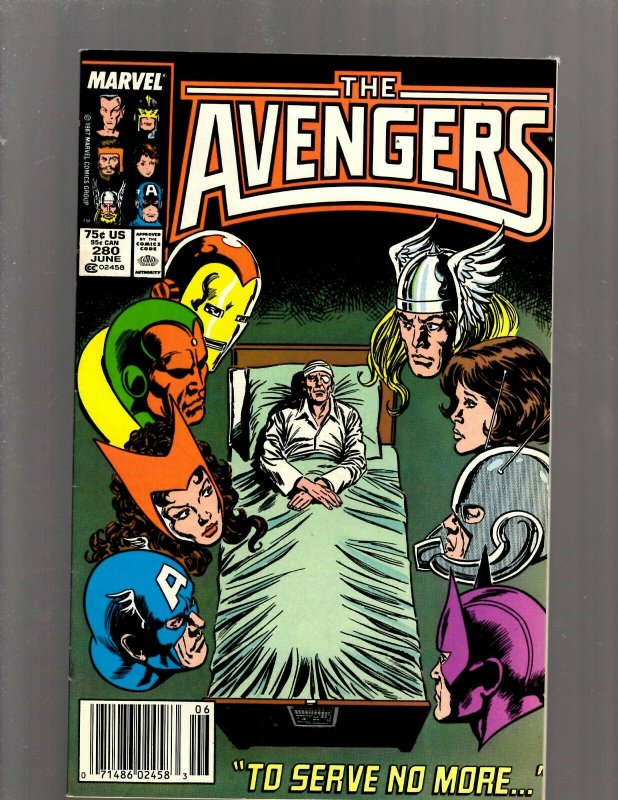 12 The Avengers Comics #273 274 275 276 277 278 279 280 281 282 283 284 GB2