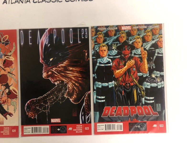 3 Marvel Comic Books Deadpool #022 023 024   Hulk Thor 58 KE1
