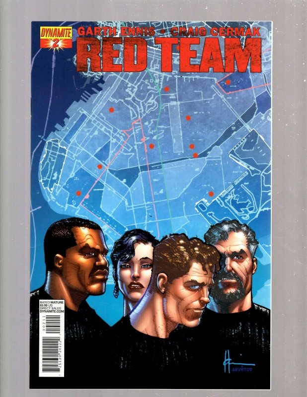 Lot Of 7 Red Team Dynamite Comic Books # 1 2 3 4 5 6 7 Garth Ennis Cermak RP4