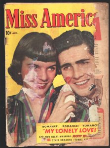 Miss America Vol 7 #25 1949-Photo cover-2 Patsy Walker stories-