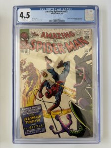 Amazing Spider-Man #21 CGC 4.5 Marvel  Human Torch Beetle Ditko Lee (1965)