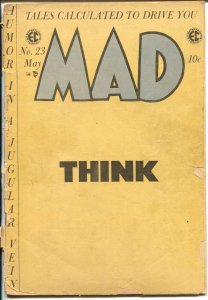 MAD #23 1955-EC-final comic book format-Wally Wood-Jack Davis-FR/G 