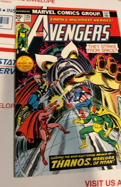 Avengers #125 Key Thanos Appearance Bronze Age Marvel Comics 1974