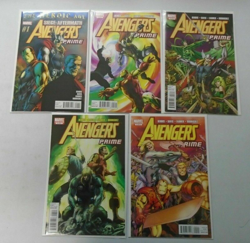 Avengers Prime set #1-5 8.0 VF (2010)