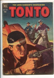 Tonto #7 1952-Dell-Alberto Gioletti art-Indian thrills-Lone Ranger's Companio...