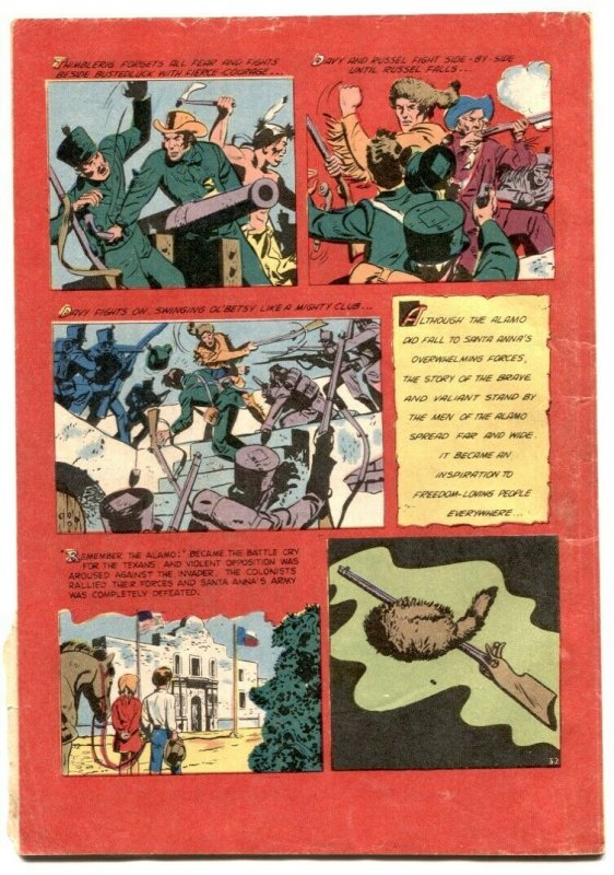 Davy Crockett At The Alamo #1 1961- Australian Comic- Disney VG 