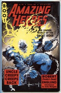 AMAZING HEROES #195 1991 - comics  -Robert Englund - Ghost Rider