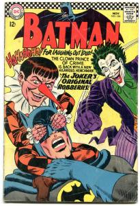 BATMAN #186 1966-DC Silver Age-JOKER VG