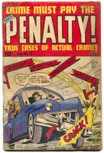 Crime Must Pay The Penalty #14 1948-Golden Age Comic restored G/VG