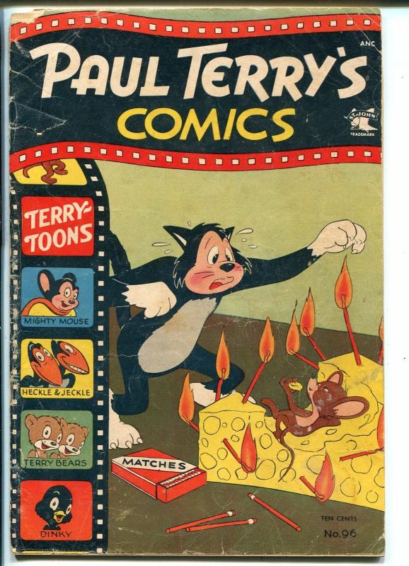 Paul Terry's #96 1952-St John-Mighty Mouse-Heckle & Jeckle-loaded with gags-G