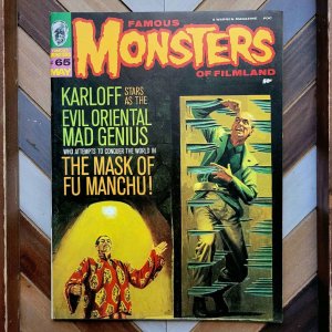 FAMOUS MONSTERS of FILMLAND #65 FN/VF (Warren 1970) BASIL GOGOS Cover ft KARLOFF